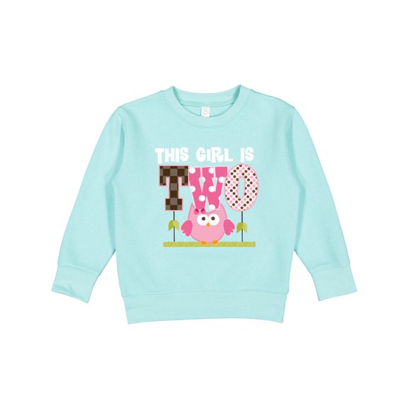 Inktastic 2nd Birthday Cute Owl 2 Year Old Toddler Sweatshirt