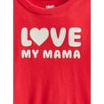 thumbnail image 2 of Wonder Nation Toddler Girls Graphic Tee with Short Puff Sleeves, Sizes 18M-5T, 2 of 3