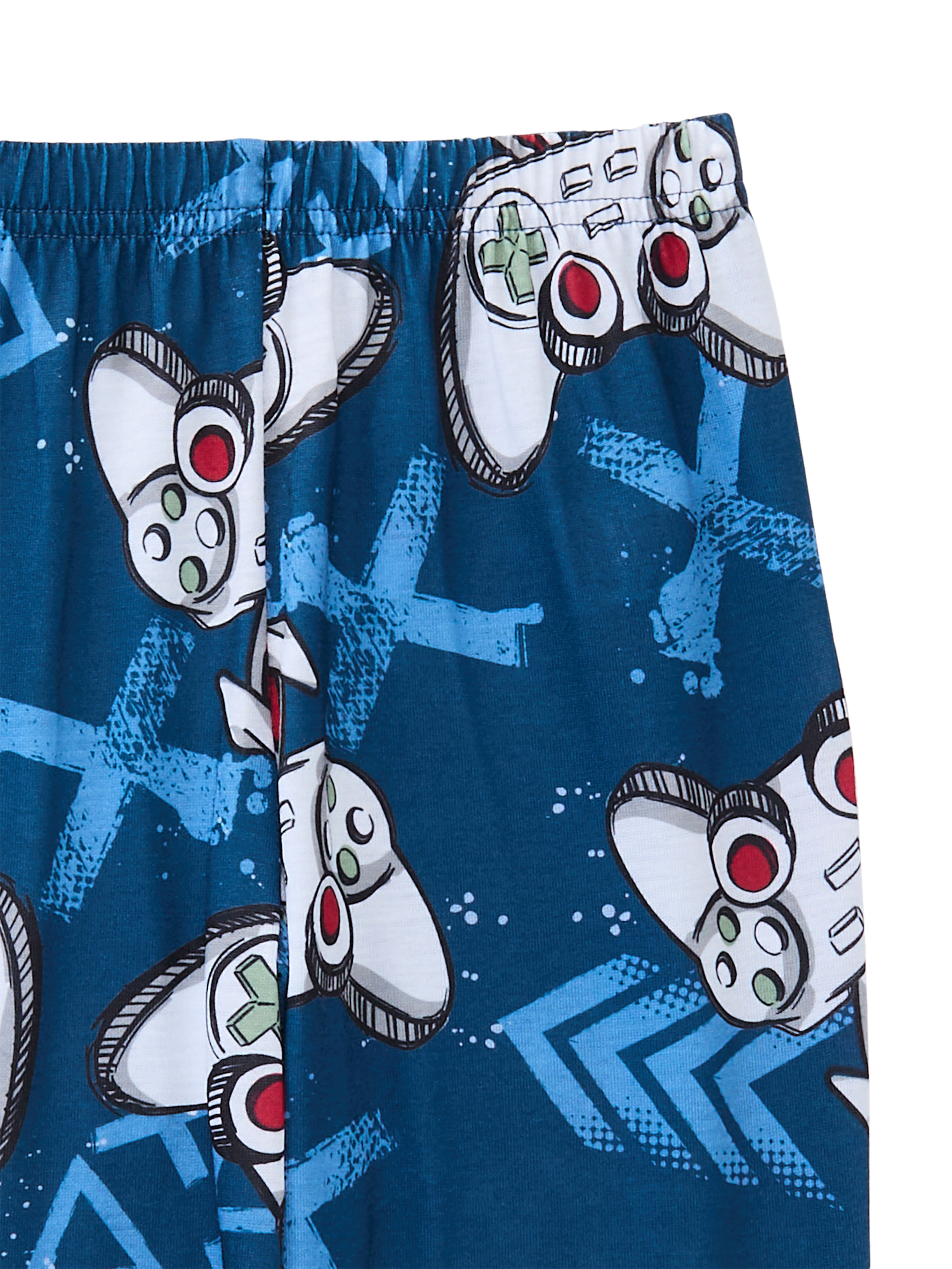 Wonder Nation Boys Graphic Tee and Wide Leg Pants Sleep Set, 2-Piece, Sizes 4-18