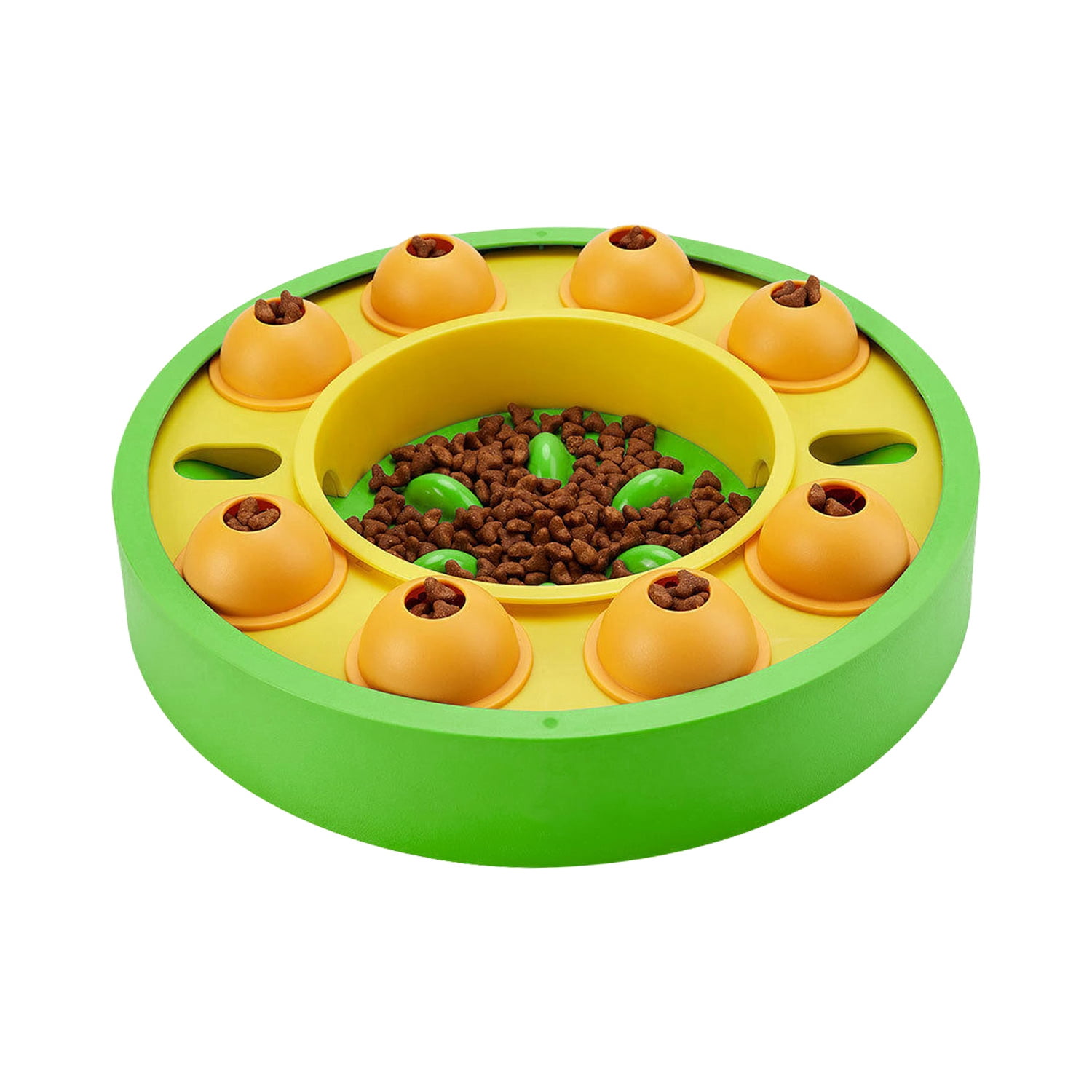 Dog Food Puzzle Feeder Toys TeqHome Dog Slow Feeder for IQ Training Mental Enrichment for Small Medium Large Dog Cat Green
