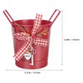thumbnail image 5 of Flower Bucket Basket Holder Dried Vase Vases for Flowers Plant Red, 5 of 6