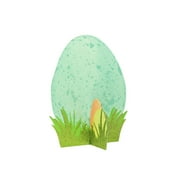 7X9.3 INCH GREEN EASTER EGG TABLE DECORATION