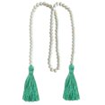 thumbnail image 1 of Garland Wood Bead String Garland Colgante de pared Borla Colgante Sala de estar Suministros de decoración para fiestas, Verde Vogacara HA004853-03, 1 of 6