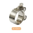 thumbnail image 2 of BFY 1pc Exhaust Pipe Muffler Clamp Stainless Steel For vehicles With 40-43mm Exhaust Pipe, 2 of 5