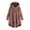 Pink, variant on College Essentials for Class Womens Winter Coats Waterproof Plus Size Button Tops Hooded Cardigan Wool Coat Winter Jacket