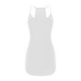thumbnail image 5 of WIZUTIZ Womens Dresses Summer Stylish High Rise Hanging Neck Solid Sun Dress Sleeveless V-Neck Sun Dress for Teen Girls Mini Dress Wrinkle-Free Birthday Dress White, 5 of 6