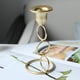 thumbnail image 4 of Portavelas Tealight Portavelas votivas Portavelas Candelabros, Velas cónicas Portavelas de granja Soporte de velas Candelabro de metal para comedor Tres Bucles 6x13cm Macarena Portavelas, 4 of 7
