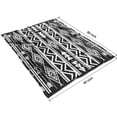 thumbnail image 4 of Black and White Geometric Boho Pattern Blanket,Comfortable Soft Lamb Wool Throw Blanket,All Season,Warm Lightweight Blankets for Sofa Bed Couch Living Room Chair,60"x80", 4 of 4