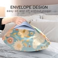 thumbnail image 4 of Yayeee Pillowcase King Size Set of 2 Satin Wrinkle Resistant Pillow Case, Beige Rainbow Clouds, 4 of 7
