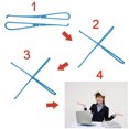 thumbnail image 1 of 1 Pair Portable Laptop Stand Foldable Holder Notebook Support Adjustable Desktop Bracket Ergonomic Laptop Stand, 1 of 6