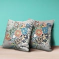 thumbnail image 3 of Amrita Sen Friendship Bouquet Indoor/Outdoor Pillow in Gray Blue Peach 20x20, 3 of 5
