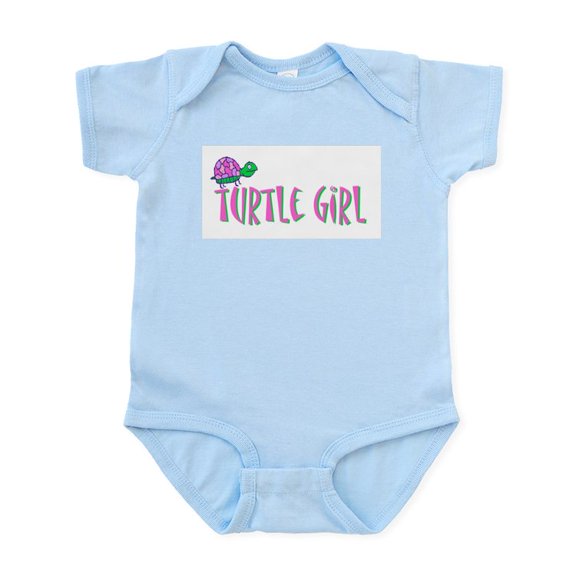 CafePress - Turtle Girl Infant Bodysuit - Baby Light Bodysuit, Size Newborn - 24 Months