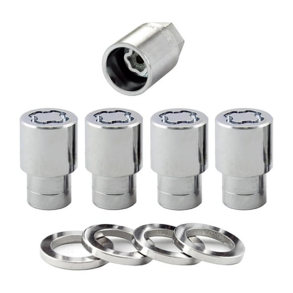 McGard Wheel Access Wheel Lock 21120 Lug Nut Lock; 1/2 Inch-20 Thread Size; 0.58 Inch Regular Shank; Acorn Lug; 1.38 Inch Overall Length; 13/16 Inch Wrench Size; Chrome Plated; Steel