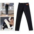 thumbnail image 2 of Leggings de invierno gruesos y cálidos para mujer, elásticos y suaves, hasta el tobillo, con forro polar aXL, 2 of 9