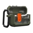 thumbnail image 7 of UAG AirPods Pro 3rd Gen Case, Rugged Military Grade Drop Proof Protective Cover with Detachable Carabiner Clip & Secure Lip Closure, Plasma Olive, 7 of 7