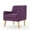 Purple/Natural, variant on GDF Studio Fontinella Mid Century Charcoal Fabric Arm Chair
