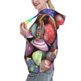 thumbnail image 2 of Uemuo Easter Eggs1 Pattern Women's Hoodie with Eye-catching Drawstrings- Casual Pullover Hoodie with Kangaroo Pocket, Stylish Hooded Sweatshirt-X-Large, 2 of 7