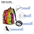 thumbnail image 5 of Easygd Colorful Tie Dye Stained Glass 1 Canvas Backpack: Stylish, Lightweight, and Versatile with Large Capacity and Adjustable Straps –, 5 of 7
