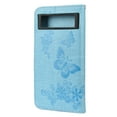 thumbnail image 5 of Feishell Wallet Case for Google Pixel 6a,Retro PU Leather Butterfly Embossed Pattern Full Protection Anti-Scratch Shockproof Magnetic Clasp Flip Holder Card Slots & Cash Pocket Phone Cover,Blue, 5 of 6