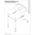 thumbnail image 3 of Kingston Brass KMS36227M38SQ0 Wesselman 36" Carrara Marble Console Sink with Stainless Steel Legs (8-Inch, 3-Hole), Carrara Marble White/Matte Black, 3 of 4