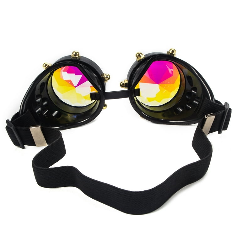 Steampunk Oversized Diamond Ski Sunglasses Goggle Women Men