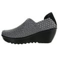 thumbnail image 3 of bernie mev womens gem wedge shoes,pewter,38, 3 of 3