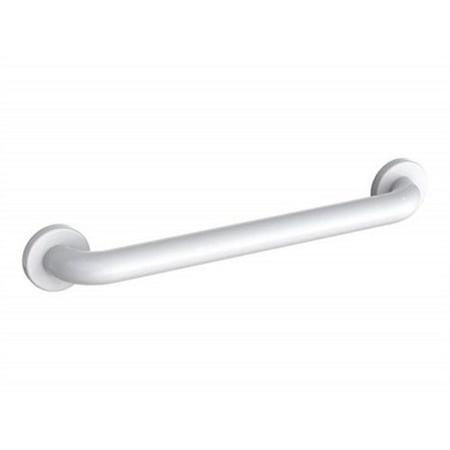 wingits wgb6ys24wh standard series 24-inch length x 1.50-inch diameter polyester (ys) painted stainless steel grab bar, white