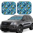 thumbnail image 1 of Fotbe snow board blue Juego de 2 Piezas de Parasoles para Parabrisas | Bloqueador Solar para Auto | Accesorios Plegables para Protección Solar Interior-Small, 1 of 6