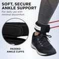 thumbnail image 4 of THERABAND Resistance Tubes, Padded Cuffs, Looped, 12 in, Red, Medium Thickness, 3.7 lbs Resistance, Level 3, 4 of 8