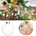 thumbnail image 2 of Christmas Clear Baubles Clear Fillable Xmas Tree Ornament Christmas DÃ©corï¼1Pcï¼ Hangs Home Decor, 2 of 7