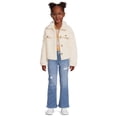 thumbnail image 2 of Wonder Nation Girls Plush Teddy Shacket, Sizes 4-18 & Plus, 2 of 5