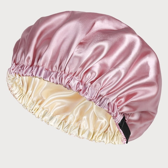 Silk Bonnet, Satin Haarhaube, Seidenhaube Zum Schlafen, Double Layer Mulberry Silk Sleep Cap for Women, Long Hair & Curls Care Night Silk Satin Hair Bonnet