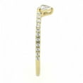 thumbnail image 4 of IP Gold(Ion Plating) Stainless Steel Ring with AAA Grade CZ in Clear for Women Style DA323, 4 of 5