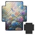 thumbnail image 2 of ZIATUBLES Hydrangea Dragonfly Print Recliner Chair Cover, Quilted Polyester Furniture Protector with Anti-Slip Silicone Dots, Washable Pet Friendly Seat Cushion Slipcover for Living Room, 2 of 8