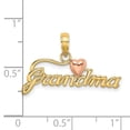 thumbnail image 3 of FB Jewels 14K Yellow and Rose Two Tone Gold Grandma with Pink Heart and Script Pendant, 3 of 4