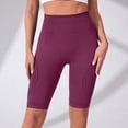 thumbnail image 2 of Women's Seamless High Waisted Biker Shorts, Tummy Control Compression Yoga Workout Shorts, Butt Lifting Contour Athletic Gym Running Shorts, 2 of 7