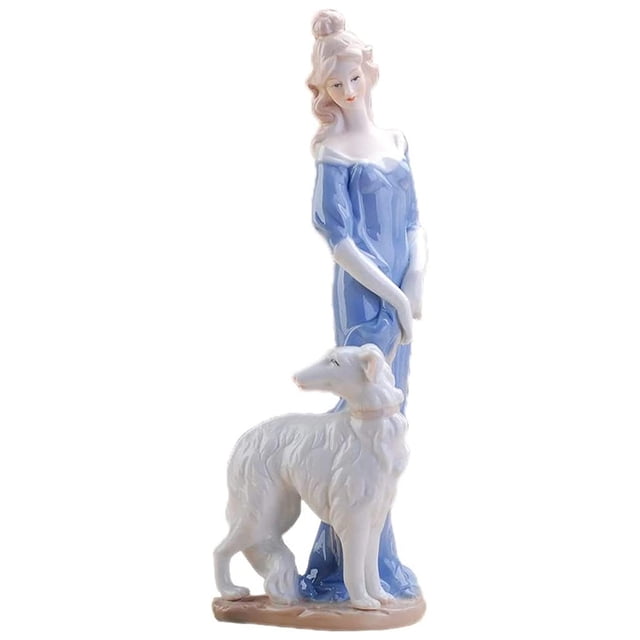 Arte en Porcelana mujer MadameRenaud 1pza 12x30x12cm Frente x Alto x Fondo Porcelana Artesanal