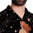 thumbnail image 5 of Virgo Constellation Men's Short Sleeve Poplin Beach Shirts, Casual Printed Button Down Summer Hawaiian Shirt - Unisex, 5 of 6