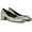 Silver Metallic, variant on Womens Natalia Square Toe Heel Pumps Black Multi Sparkle 10M