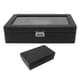 thumbnail image 1 of Caja de reloj de cuero de PU, vitrina de reloj con cerradura, caja de reloj con cerradura, caja de almacenamiento de reloj, máxima comodidad, 1 of 9