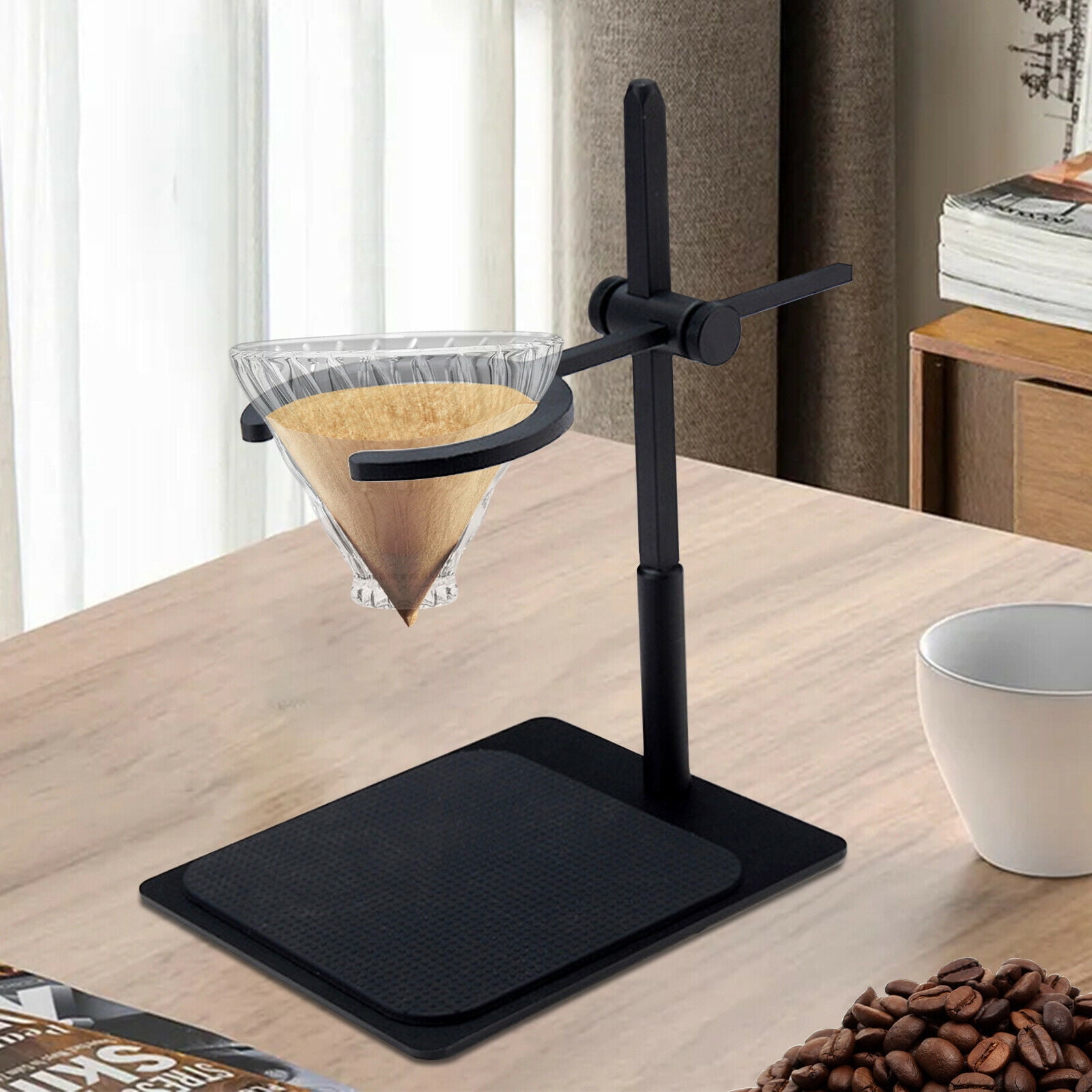 1pc Pour Over Coffee Stand, Portable Coffee Filter Holder, Stable Coffee  Station, Coffee Dripper Stand With Spiral Design, Metal Coffee Bracket,  Filte