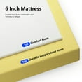 thumbnail image 2 of Queen Size Mattress,6 Inch Base Foam Mattress in a Box,Medium-Firm,Pressure Relief&Temperature Regulation,CertiPUR-US Certified,White, 2 of 8