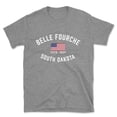 thumbnail image 1 of Belle Fourche South Dakota Patriot Men's Cotton T-Shirt, 1 of 1