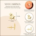 thumbnail image 3 of Yellow Gold Star Cluster Stud Earrings (14K), 3 of 3