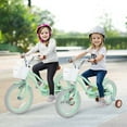 thumbnail image 2 of Prorider 14" Kid's Bike with Removable Training Wheels & Basket for 3-5 Years Old Green, 2 of 10