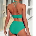 thumbnail image 6 of two piece swimsuit Full Coverage Swimsuit Bottoms One Piece Swimsuit Women Cutout Trendy Bathing Suit for Women 2 Piece Modest Swimsuits, 6 of 7