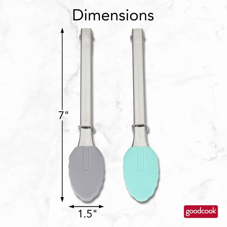 GoodCook Pro 7-Inch Mini Tongs, 2-Pack photo 5