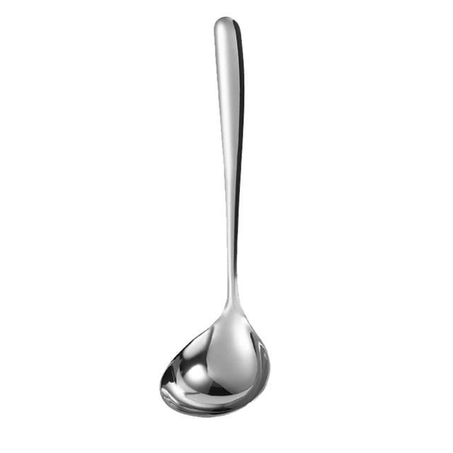 Cuchara de acero inoxidable 304 para cubiertos, cuchara grande espesa para sopa, bufé, olla caliente pequeña, cuchara para condimentos, cuchara para aceite, cocina