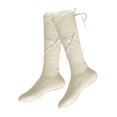 thumbnail image 5 of XFeng Bow Decor Knee High Socks Y2K Slouch Calf Socks for Women, 5 of 5