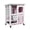 white/pink with floor, variant on Elevated Rabbit Hutch with Pull-Out Tray,Wire Mesh Guinea Pig Cage with Waterproof Roof,Orange